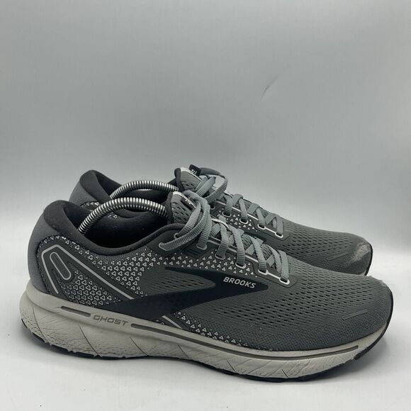 Brooks Ghost 14 Mens 11 D Shoes Gray Walking Running Gym Sneaker 1103691D067 - Picture 1 of 13